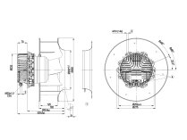 Центробежный вентилятор Ebmpapst, арт: R3G400AQ2301.