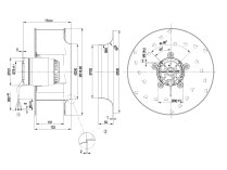 Центробежный вентилятор Ebmpapst, арт: R2E310AA0109.