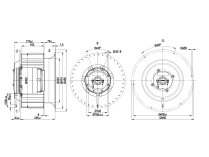Центробежный вентилятор Ebmpapst R4D400CO0101