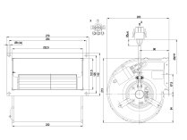 Центробежный вентилятор Ebmpapst, арт: D2E133DM52D4.