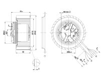 Центробежный вентилятор Ebmpapst R3G140AF2310