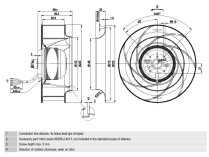 Центробежный вентилятор Ebmpapst, арт: R2E225BD9209.