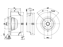 Центробежный вентилятор Ebmpapst R2D180AL0215
