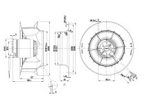 Центробежный вентилятор Ebmpapst R2E280RB0101