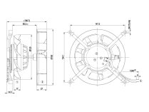 Центробежный вентилятор Ebmpapst, арт: R2S150AB0838.