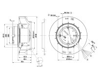 Центробежный вентилятор Ebmpapst, арт: R3G190RG1920.