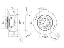 Центробежный вентилятор Ebmpapst R3G225RH1901
