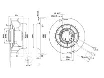 Центробежный вентилятор Ebmpapst R3G250RE0707