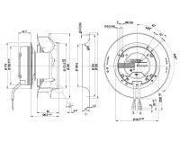 Центробежный вентилятор Ebmpapst R3G250RO40A5