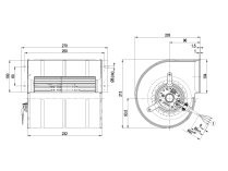 Центробежный вентилятор Ebmpapst, арт: D2E133DM64I5.
