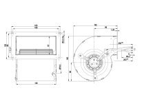 Центробежный вентилятор Ebmpapst, арт: D2E097BE0165.