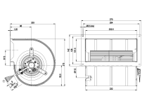 Центробежный вентилятор Ebmpapst, арт: D2D133DB0206.