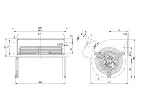 Центробежный вентилятор Ebmpapst, арт: D2D133AB0631.