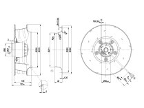 Центробежный вентилятор Ebmpapst, арт: R4E310AR0601.