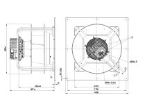 Центробежный вентилятор Ebmpapst, арт: K3G560AQ0868.