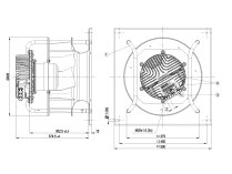 Центробежный вентилятор Ebmpapst, арт: K3G355BC9202.