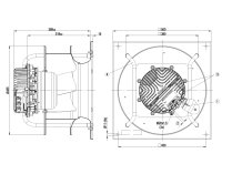 Центробежный вентилятор Ebmpapst, арт: K3G400AQ2331.