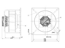 Центробежный вентилятор Ebmpapst, арт: K3G450AQ2568.