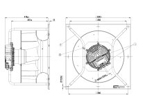 Центробежный вентилятор Ebmpapst, арт: K3G450AY8602.