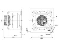 Центробежный вентилятор Ebmpapst, арт: K3G450AZ2468.