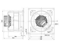 Центробежный вентилятор Ebmpapst, арт: K3G450AZ3031.