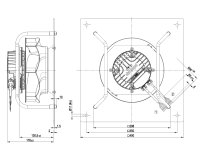 Центробежный вентилятор Ebmpapst, арт: K3G250RR01H2.