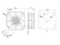 Центробежный вентилятор Ebmpapst, арт: K3G190RC0503.