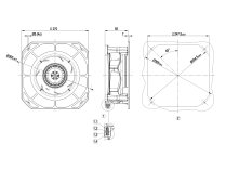 Центробежный вентилятор Ebmpapst, арт: K2E220RB0601.
