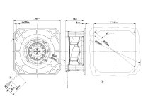 Центробежный вентилятор Ebmpapst, арт: K2E133RA0301.