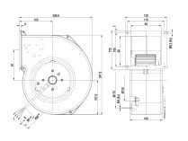 Центробежный вентилятор Ebmpapst, арт: G4E160AB0101.