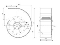 Центробежный вентилятор Ebmpapst, арт: G4D200CL1223.