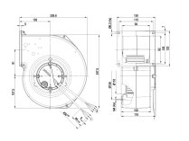 Центробежный вентилятор Ebmpapst, арт: G3G140AW0512.