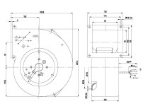 Центробежный вентилятор Ebmpapst, арт: G2E140AI2801.