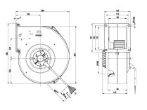 Центробежный вентилятор Ebmpapst, арт: G2D180CF0209.