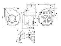 Центробежный вентилятор Ebmpapst, арт: G1G170AB5301.