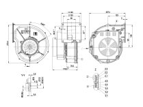 Центробежный вентилятор Ebmpapst, арт: G1G170AB3103.