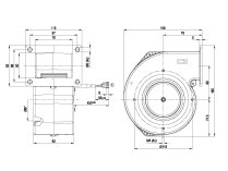 Центробежный вентилятор Ebmpapst, арт: G1G108AB1702.