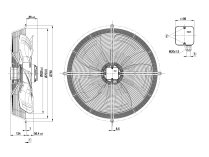 Вентилятор осевой промышленный Ebmpapst, арт: S8D630AN0705.
