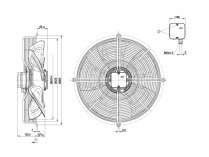 Вентилятор осевой промышленный Ebmpapst, арт: S8D500AJ0901.