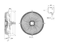 Вентилятор осевой промышленный Ebmpapst, арт: S6E630AN0101.