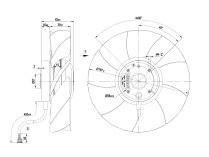 Вентилятор осевой промышленный Ebmpapst, арт: A2D200AI1801.