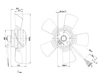 Вентилятор осевой промышленный Ebmpapst, арт: A2D240AA0202.