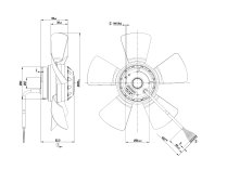 Вентилятор осевой промышленный Ebmpapst, арт: A2D250AA0202.