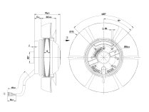 Вентилятор осевой промышленный Ebmpapst, арт: A2E170AF2302.