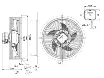 Вентилятор осевой промышленный Ebmpapst, арт: S4E350ZD0201.