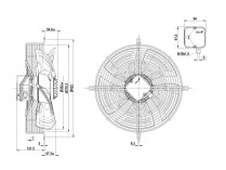 Вентилятор осевой промышленный Ebmpapst, арт: S4E350AN0279.