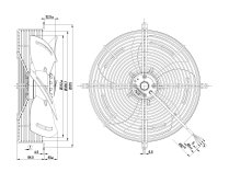 Вентилятор осевой промышленный Ebmpapst, арт: S4E315AP1830.