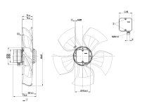 Вентилятор осевой промышленный Ebmpapst, арт: A4D450AU0101.