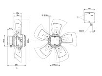 Вентилятор осевой промышленный Ebmpapst, арт: A4D500AE0301.