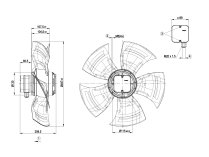 Вентилятор осевой промышленный Ebmpapst, арт: A4D500AM0301.